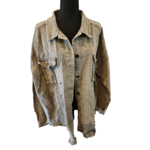 heyson Jackets & Blazers - Heyson military green shacket